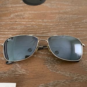 Ray Bans Aviators, silver and black